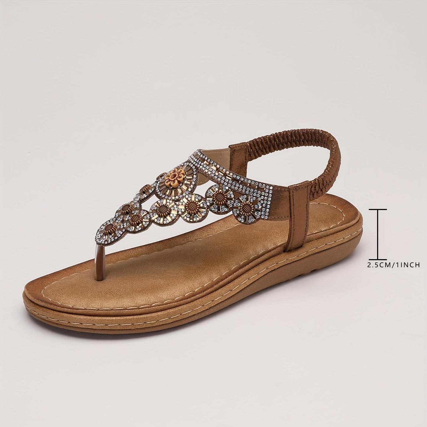 Women's Sandals – Lightweight for Everyday Wear – Brown – view 6