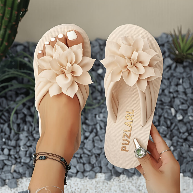 Women's Sandals – Slip-On for Summer & Beach – Apricot / Rose Red – Apricot option – main product image