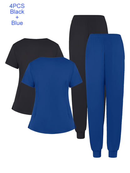 Women's Scrub Set - Pocket Detail – 25-Variant Selection detail view