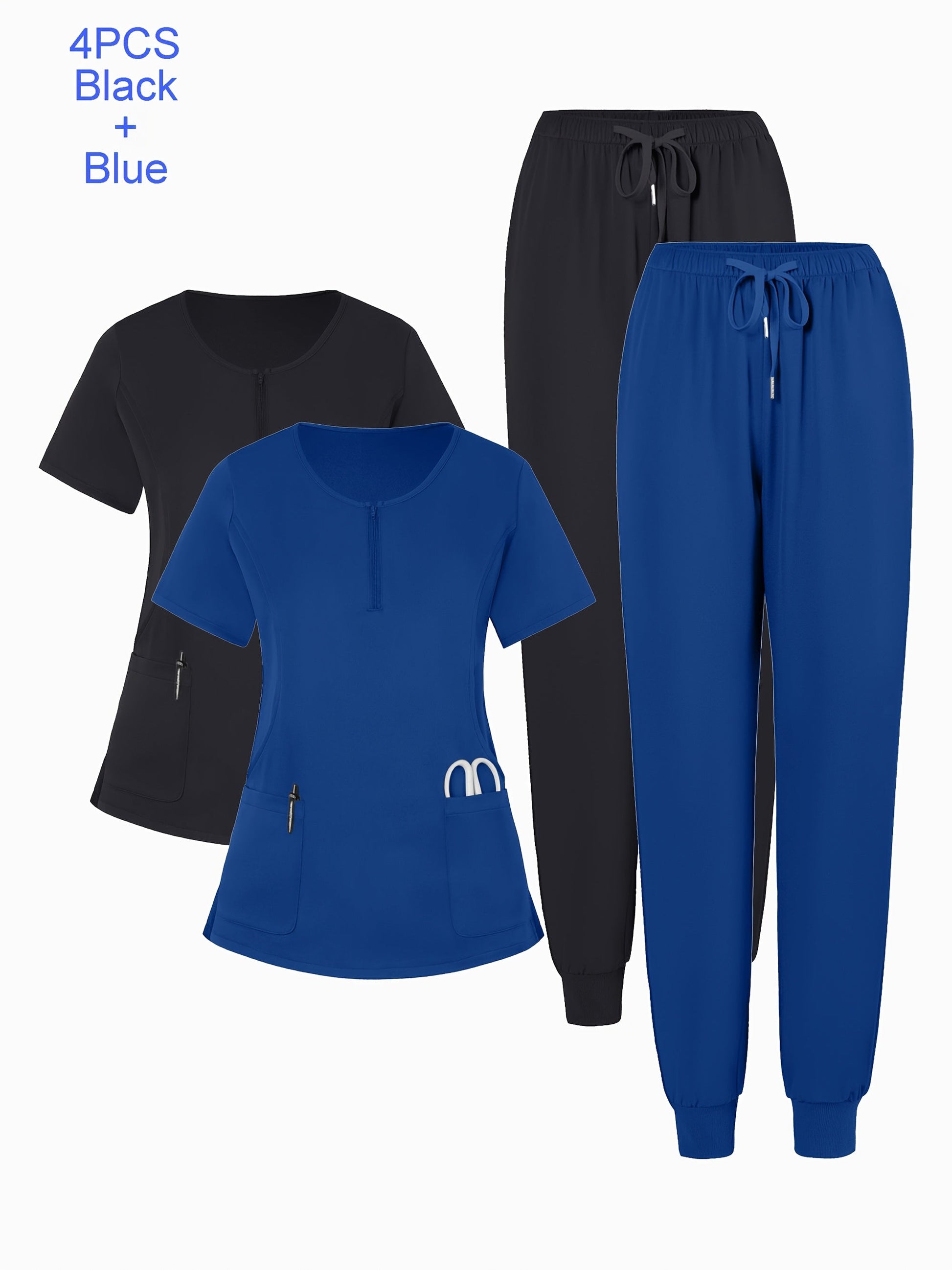 Women's Scrub Set - Pocket Detail – 25-Variant Selection detail view