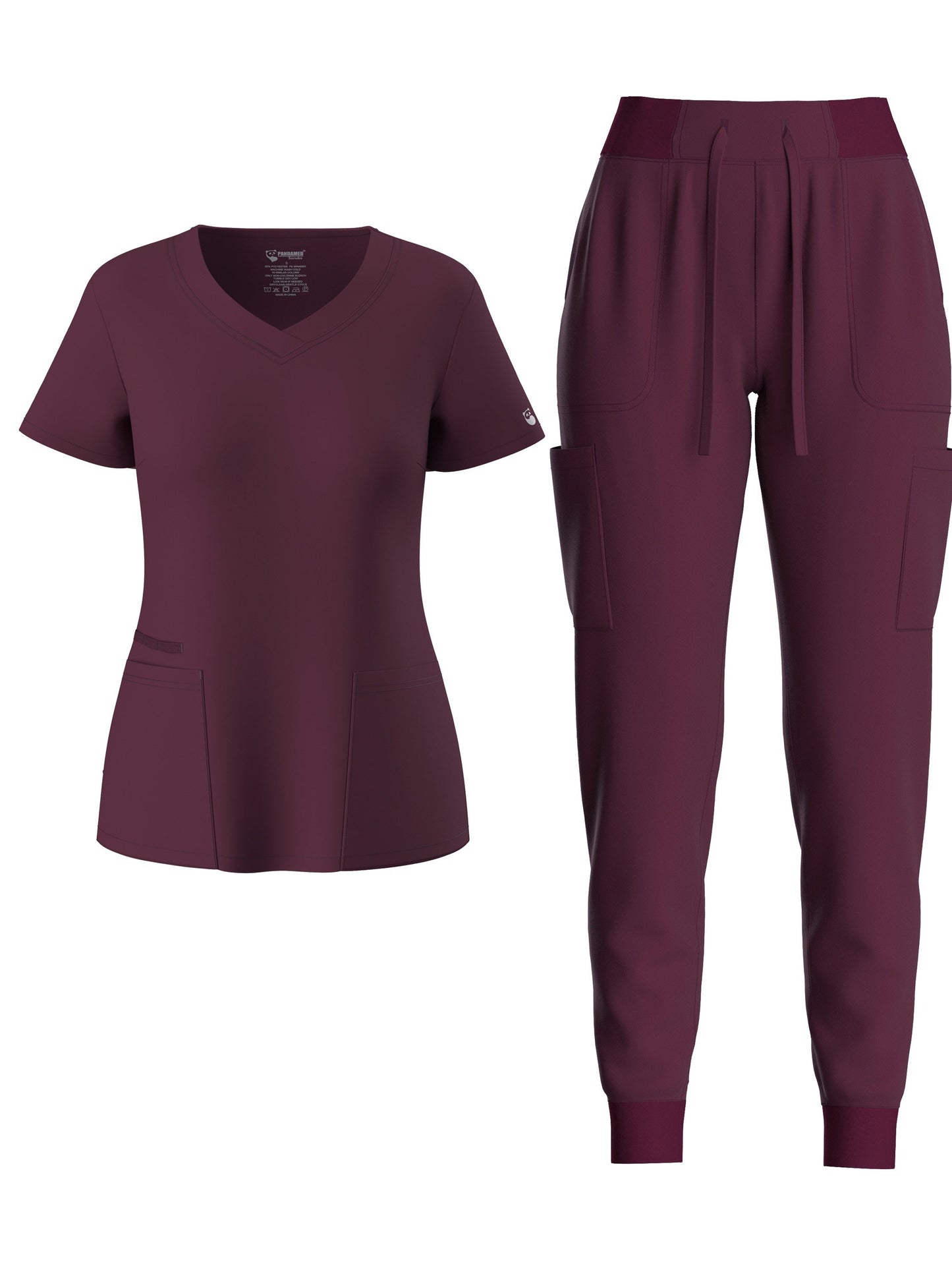 Women's Scrub Set - Solid Color Workwear Look 7109 – main product image