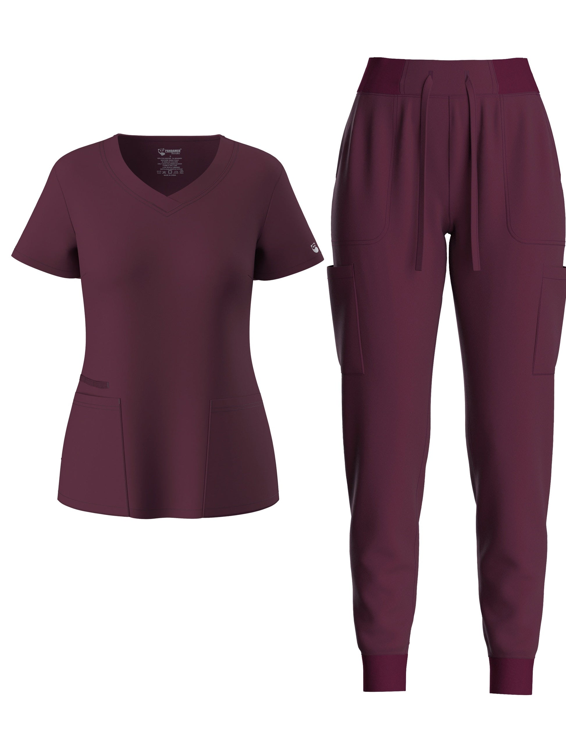 Women's Scrub Set - Solid Color Workwear Look 7109 – main product image
