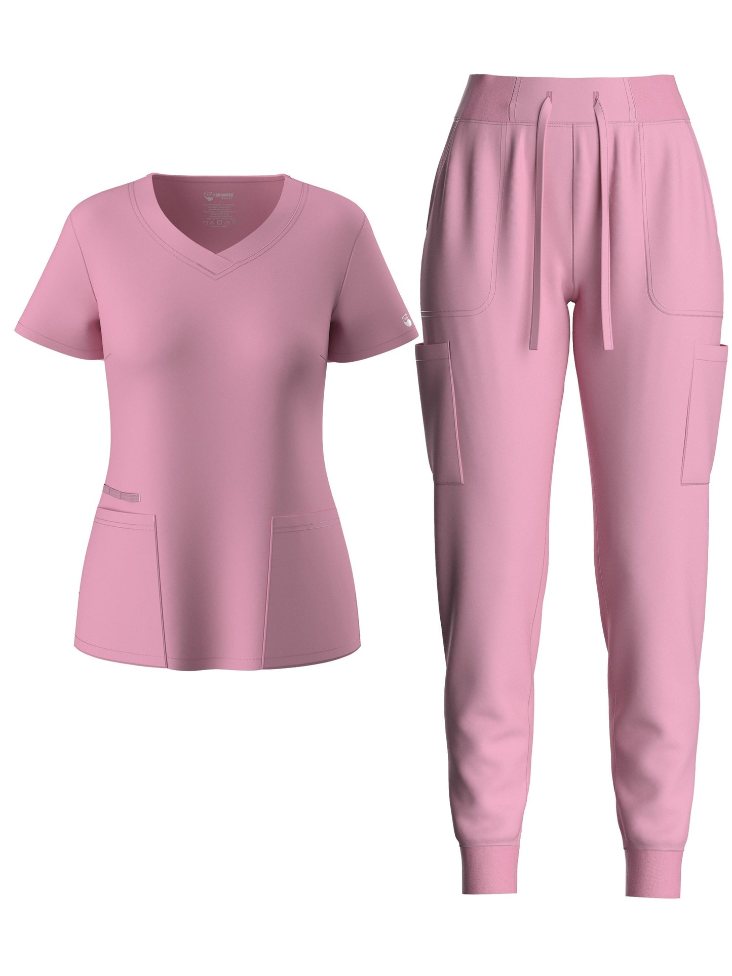 Women's Scrub Set - Solid Color Workwear Look 7109 – view 6
