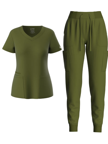 Women's Scrub Set - Solid Color Workwear Look 7109 – view 9
