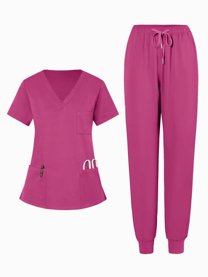 Women's Scrub Set - Stretch Comfort – Navy Color / Blue detail view