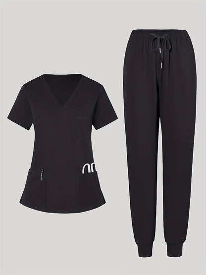 Women's Scrub Set - Stretch Comfort – Navy Color / Blue – Navy option – view 5