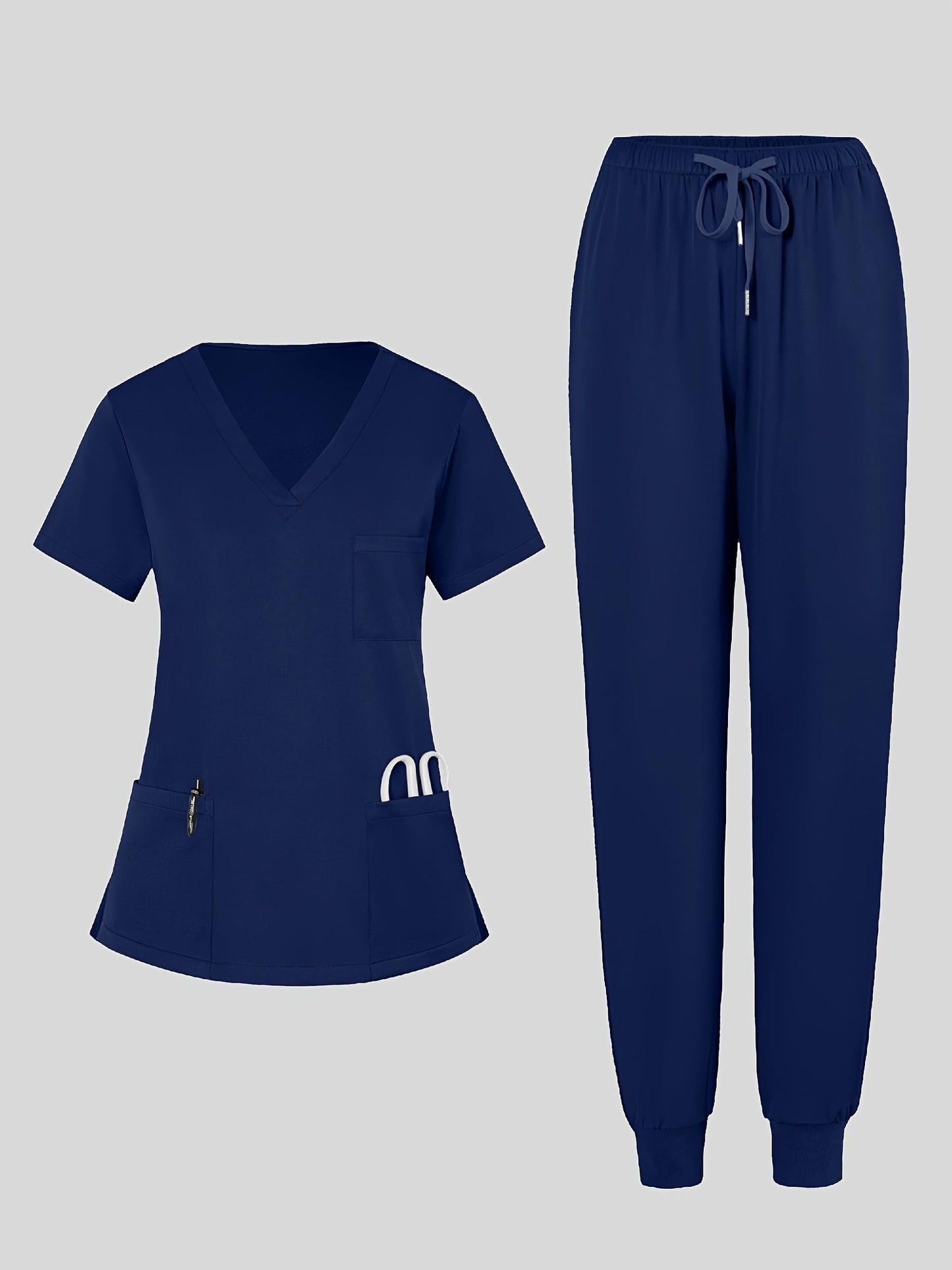 Women's Scrub Set - Stretch Comfort – Navy Color / Blue – Navy option – view 7