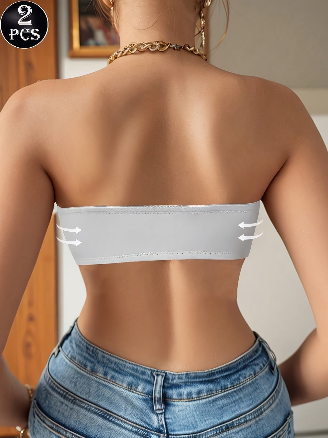 Women's Seamless Bralette - 2-Pack Removable Pads, Everyday Support – view 8
