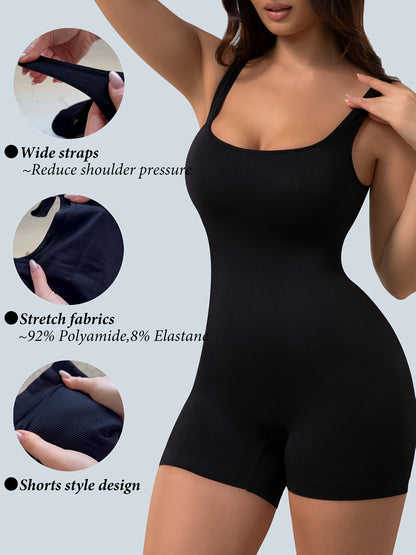 Women's Seamless Shapewear Bodysuit - Shorts-Style Full Body Shaper – view 3