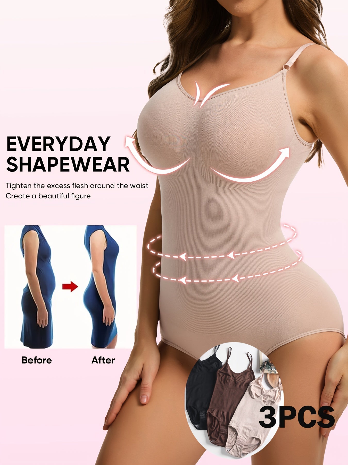 Women's Seamless Shapewear Bodysuit - Slim Fit – view 4