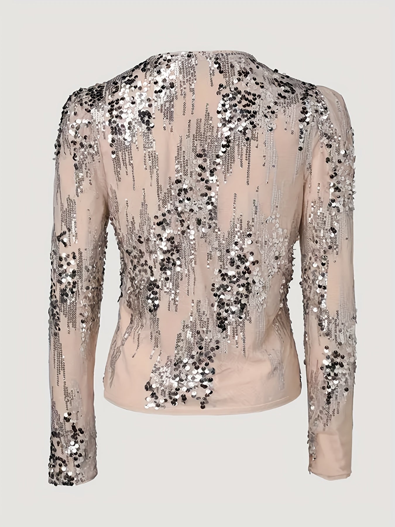 Women's Sequin Zip Jacket - Short Party Layer detail view