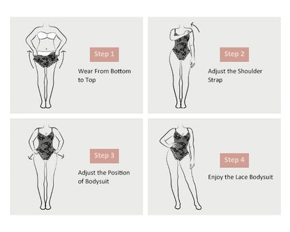 Women's Shapewear Bodysuit - V-Neck detail view