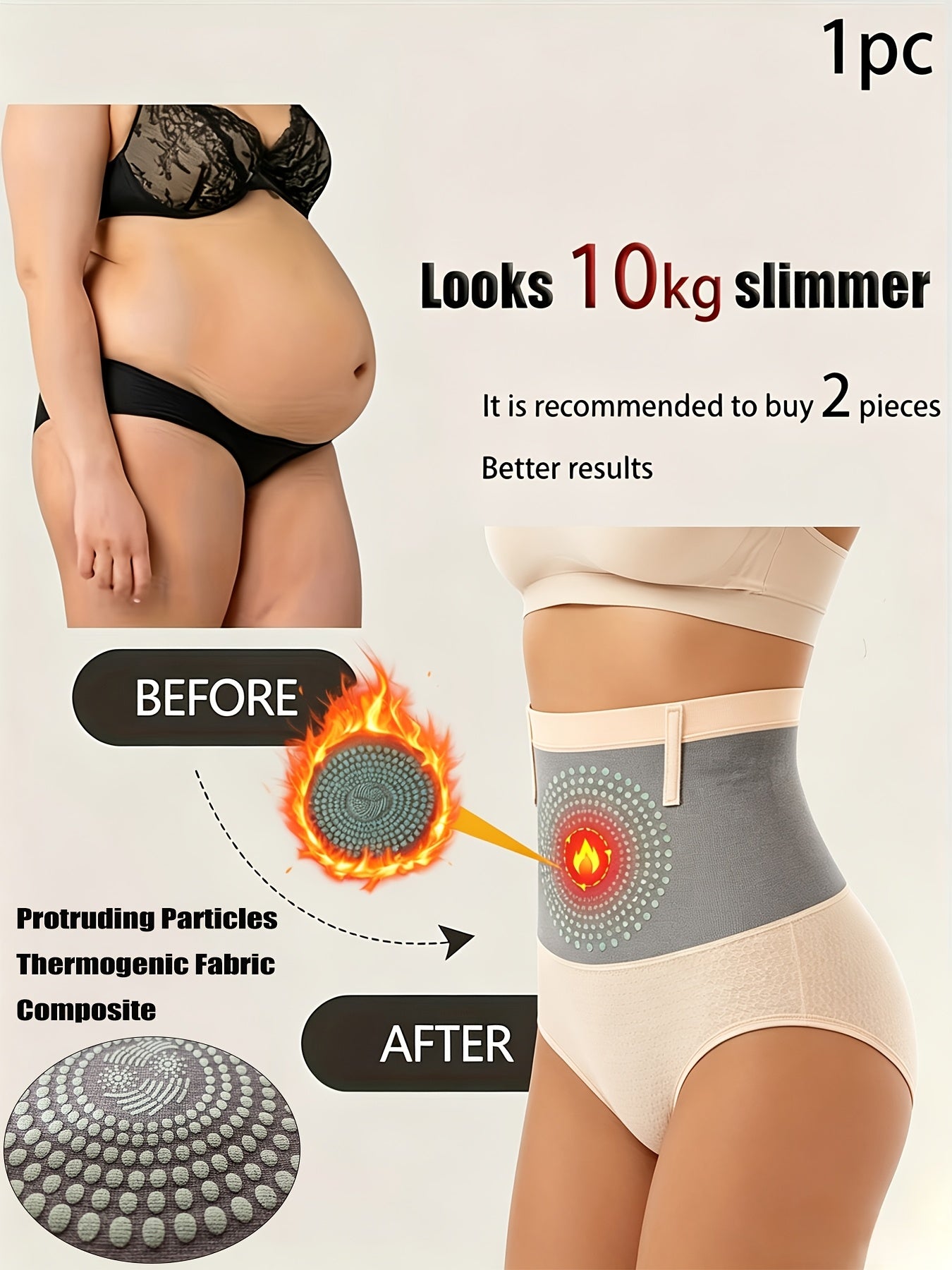 Women's Shapewear Briefs – 1 Pack Hip Lift Waist Shapewear Abdominal Compression Control – view 2