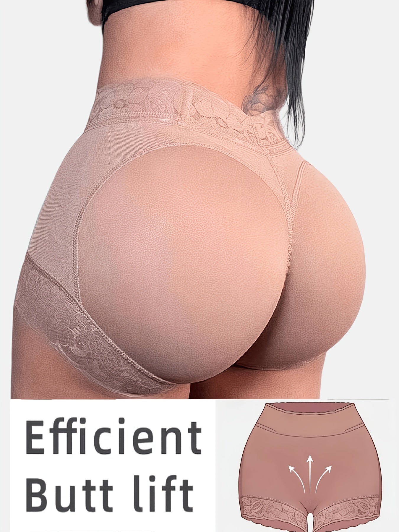 Women's Shapewear Briefs – 1pc High waisted Shaping Thong With Seamless Construction – main product image