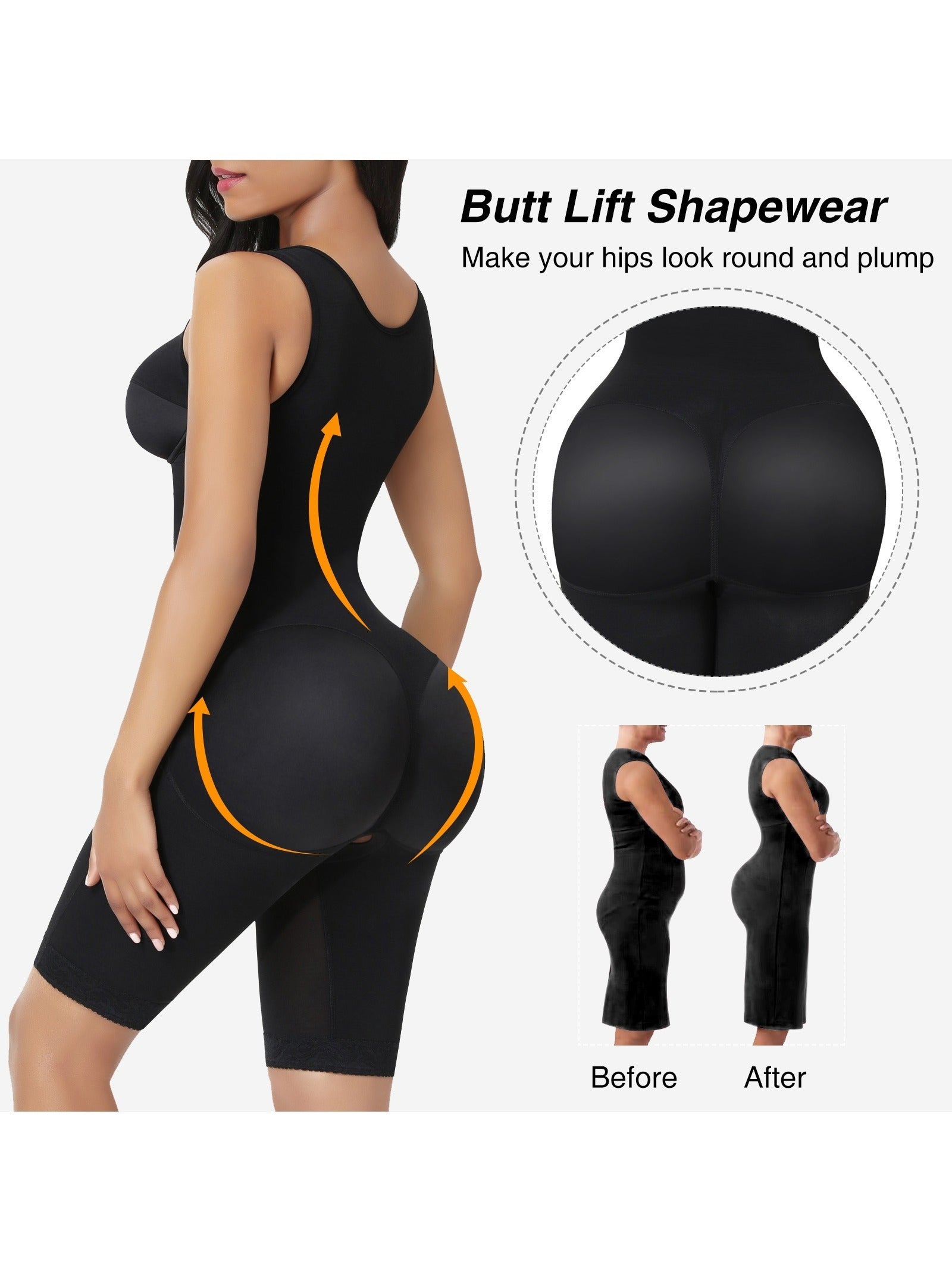 Women's Shapewear Briefs – Tummy Control Body Shaper Compression Butt Lifter Shapewear – view 3