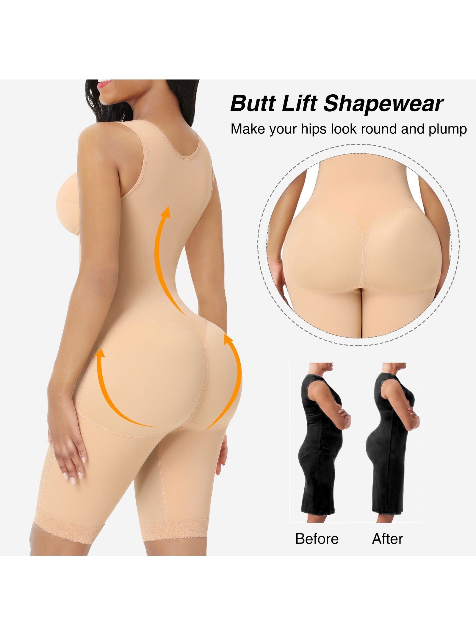 Women's Shapewear Briefs – Tummy Control Body Shaper Compression Butt Lifter Shapewear – view 7