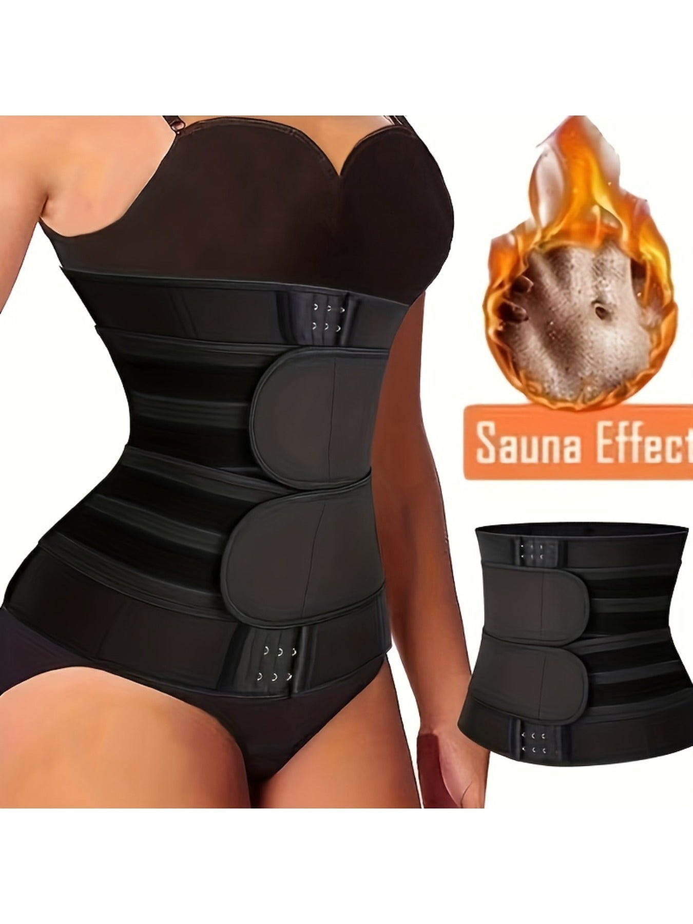 Women's Shapewear – Neoprene Waist Trimmer Belt for Women Body Shaper Sauna Sweat Tummy – main product image