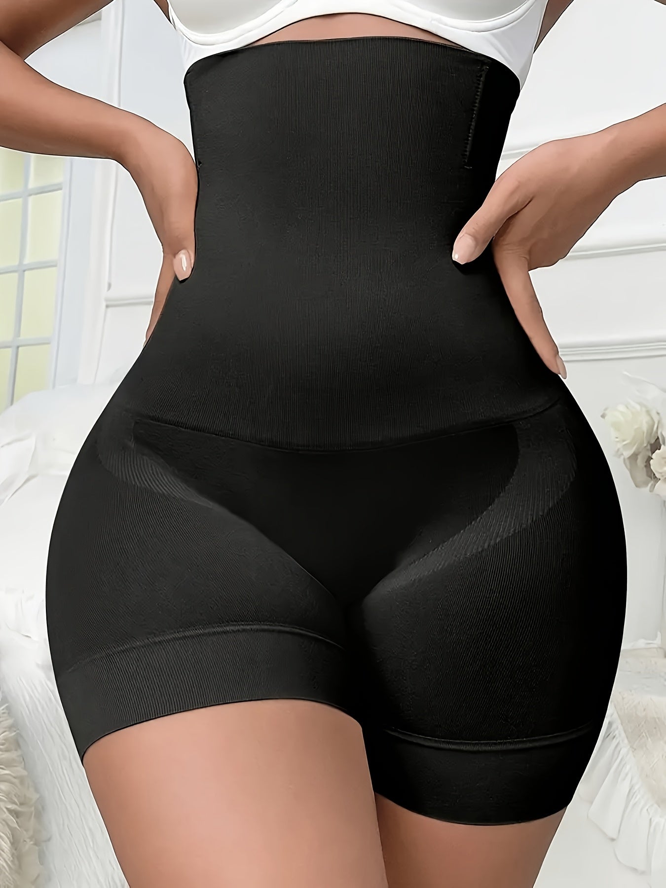 Women's Shapewear Shorts - High-Waist 1 – Apricot / Black – view 10