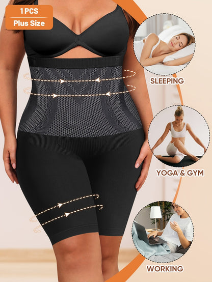 Women's Shapewear Shorts - High-Waist 1 – Black detail view