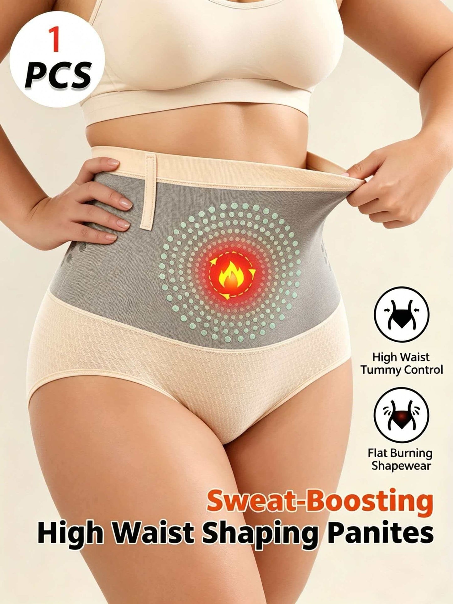 Women's Shapewear Shorts - High-Waist – Sizes 1XL–4XL detail view