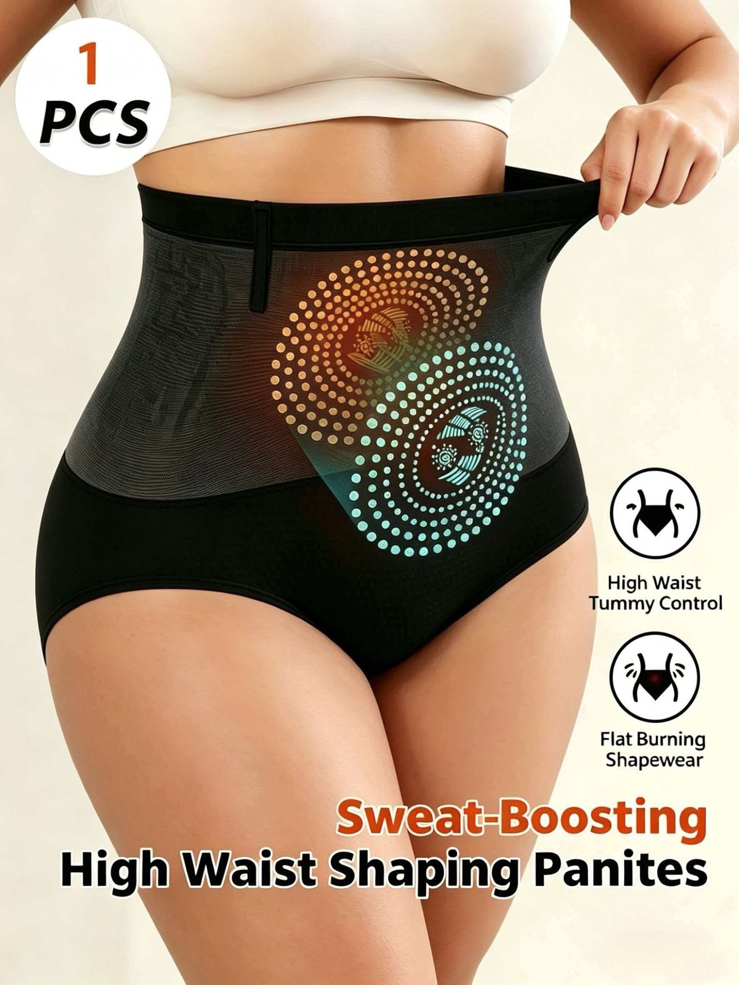 Women's Shapewear Shorts - High-Waist – Sizes 1XL–4XL detail view