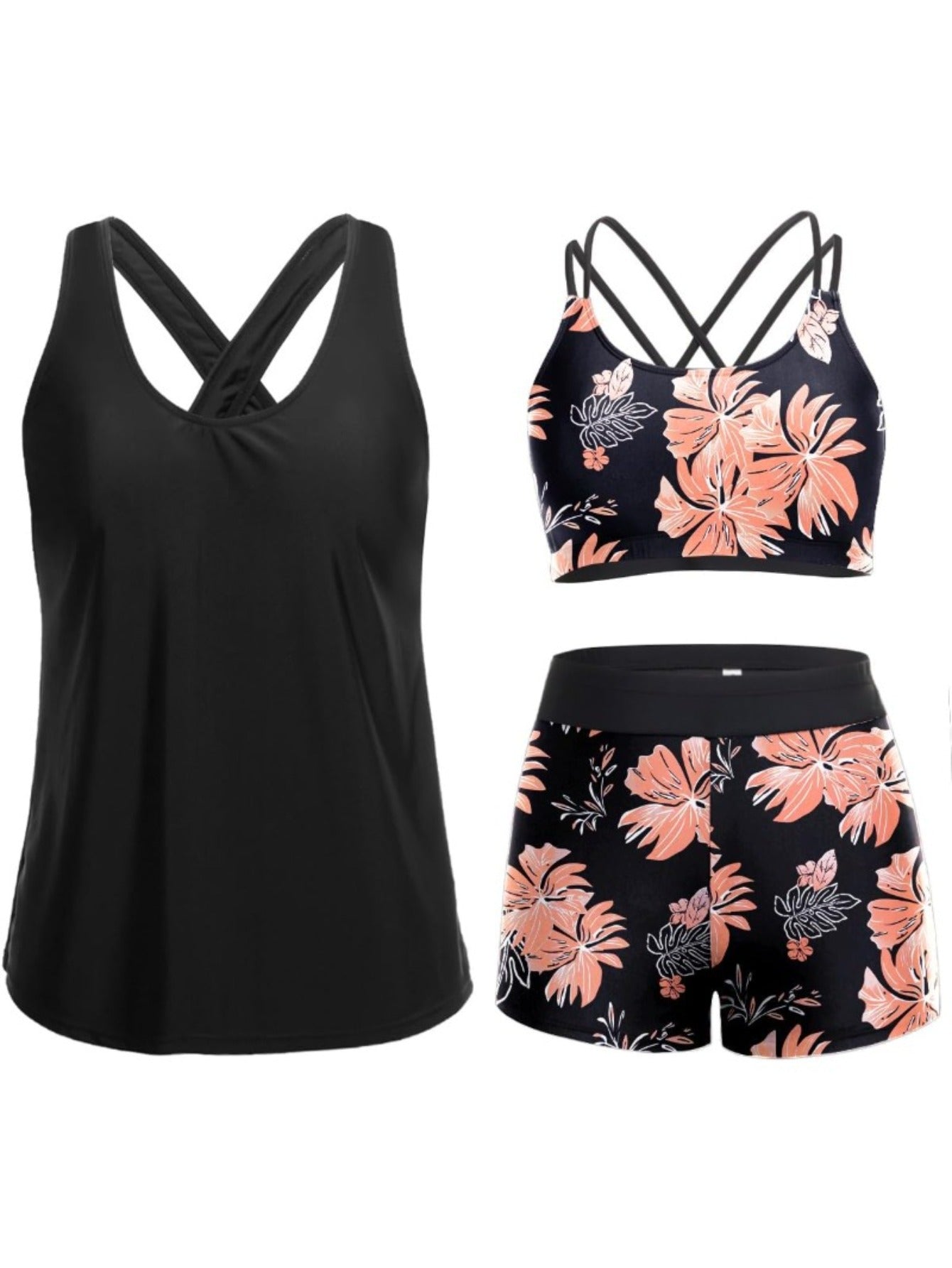 Women's Shapewear Shorts - Printed – Black option – view 2