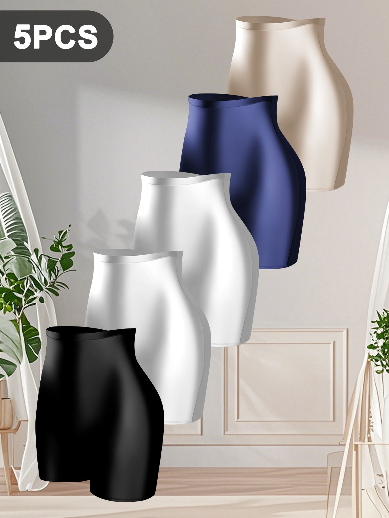 Women's Shapewear Slip - Smoothing Comfort – Mixed colors Satin – view 6