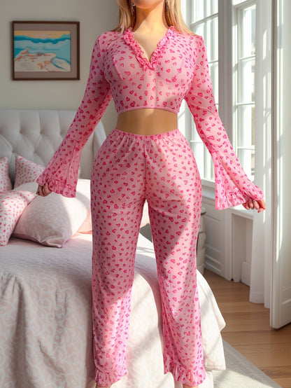 Women's Sheer Pajama Set - Sheer Comfort – view 2