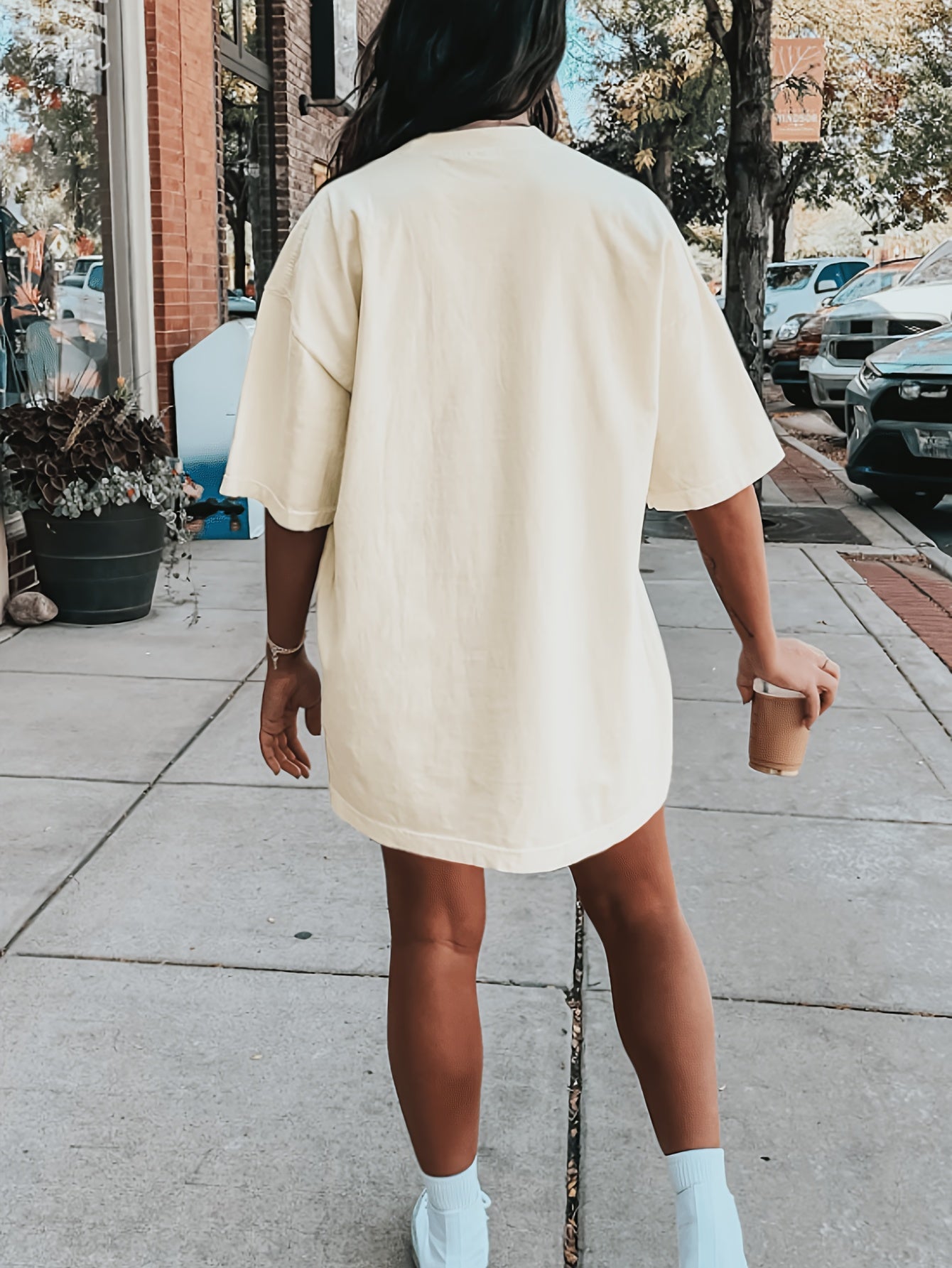 Women's Shirt Dress - Pocket detail view