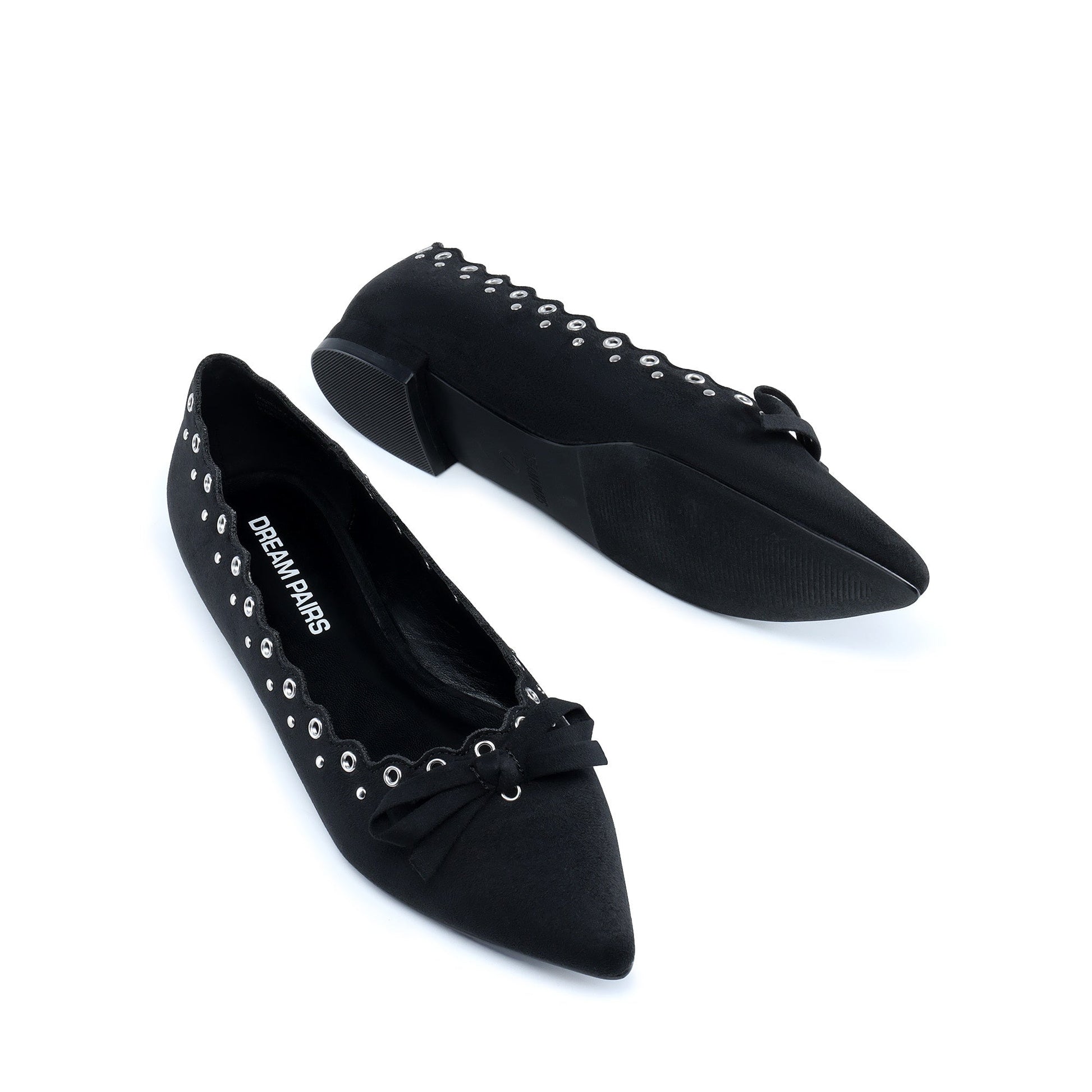 Women's Shoes – Women's Flats - Comfortable Footwear – Black – view 2