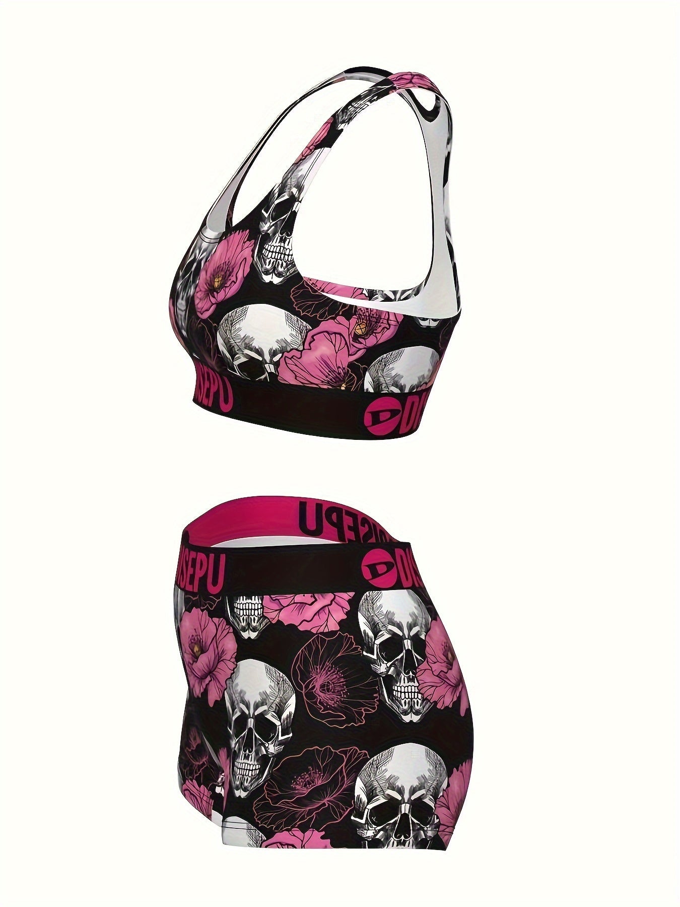 Women's Shorts Outfit Set - Printed 2 detail view