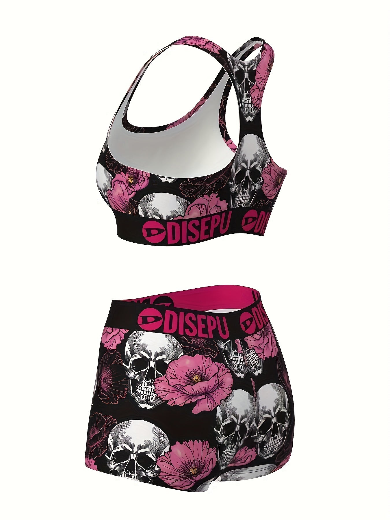 Women's Shorts Outfit Set - Printed 2 detail view