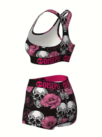 Women's Shorts Outfit Set - Printed 2 detail view