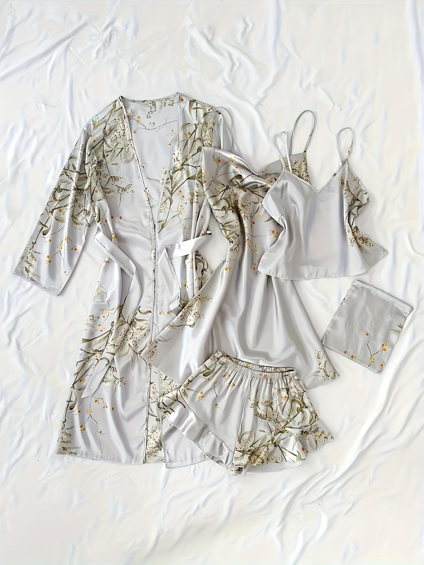 Women's Shorts Outfit Set - Printed – Rose – view 12