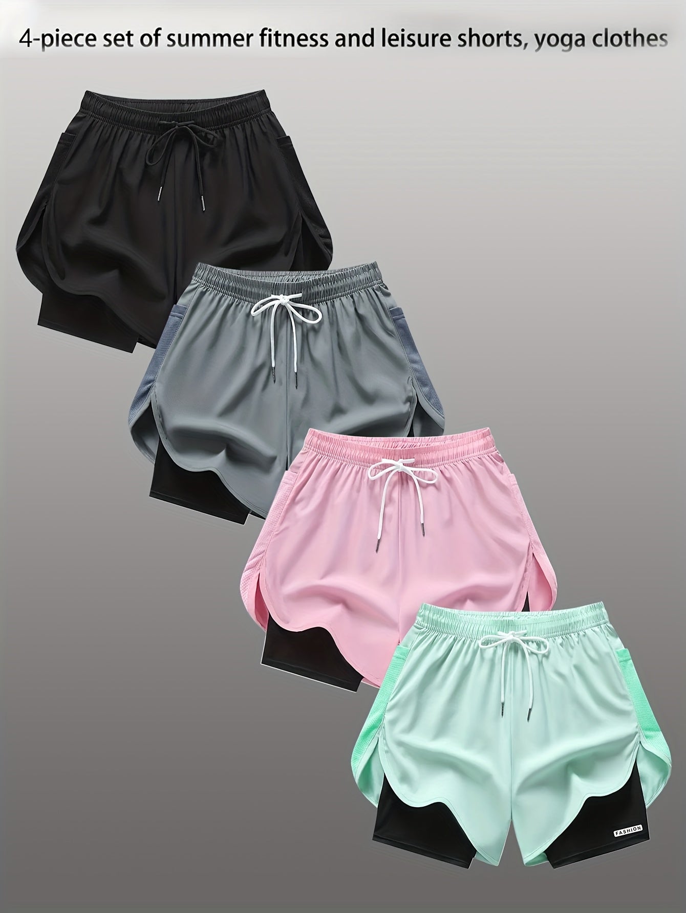 Women's Shorts Outfit Set - Versatile 4 detail view