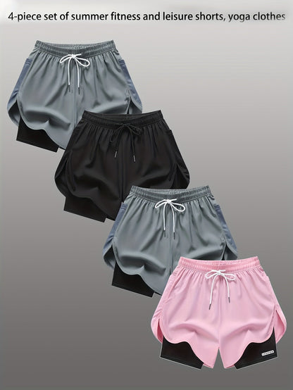 Women's Shorts Outfit Set - Versatile 4 – Black option – view 12