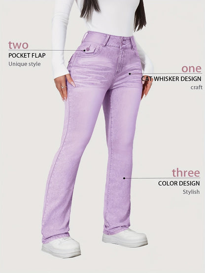 Women's Skinny Jeans - Pink Pocket Detail – view 4