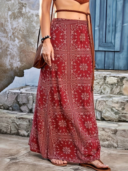 Women's Skirt - Geometric Print detail view