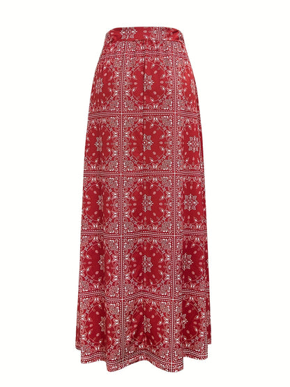 Women's Skirt - Geometric Print detail view