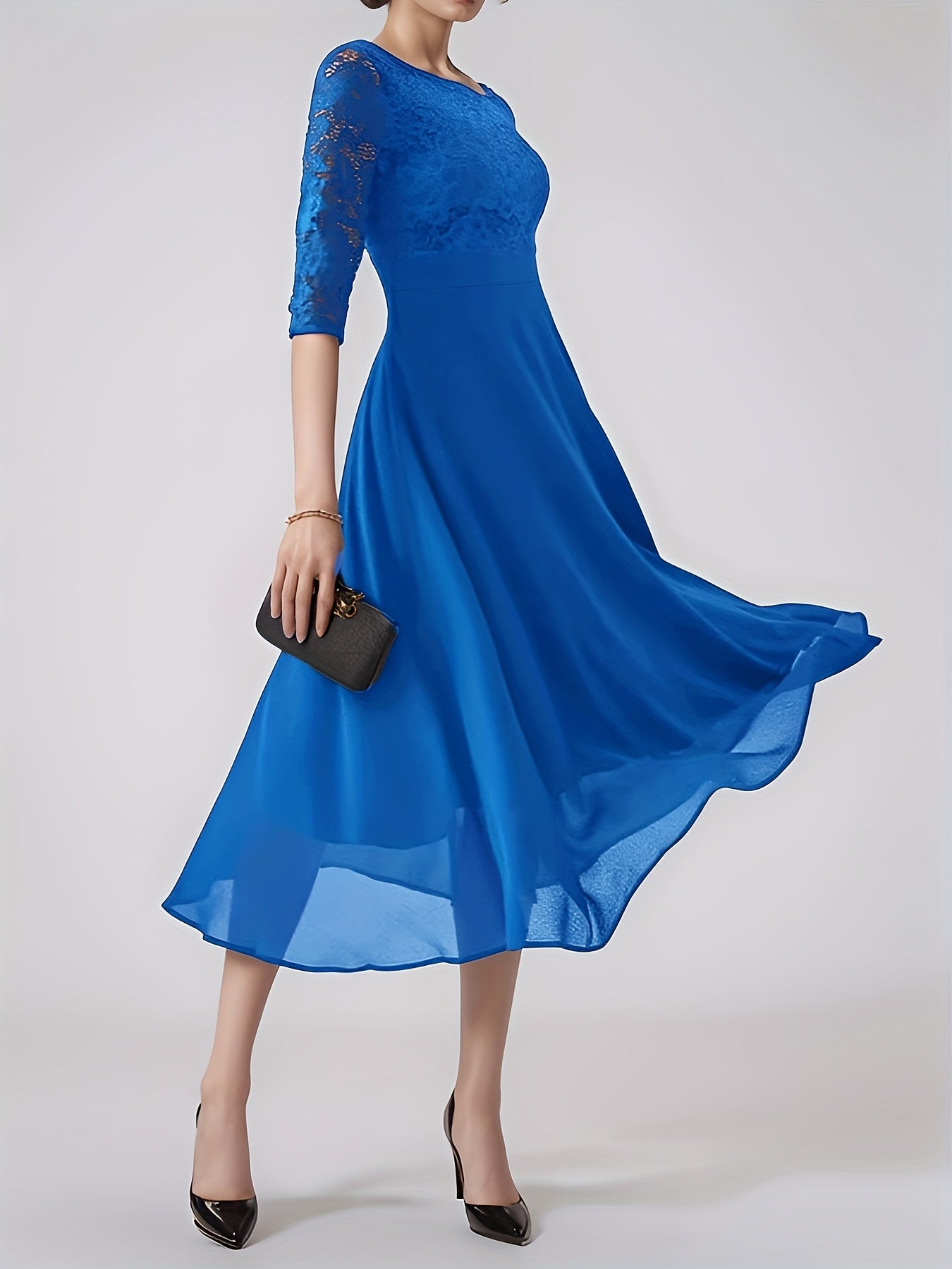 Women's Skirt - Versatile Everyday Style Navy Color detail view