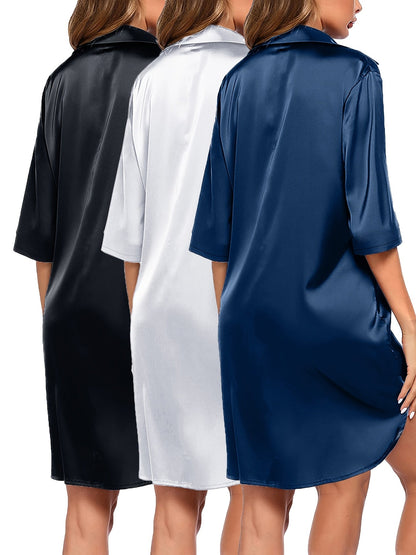 Women's Sleepwear - 3-Piece Solid Color Comfort – view 10