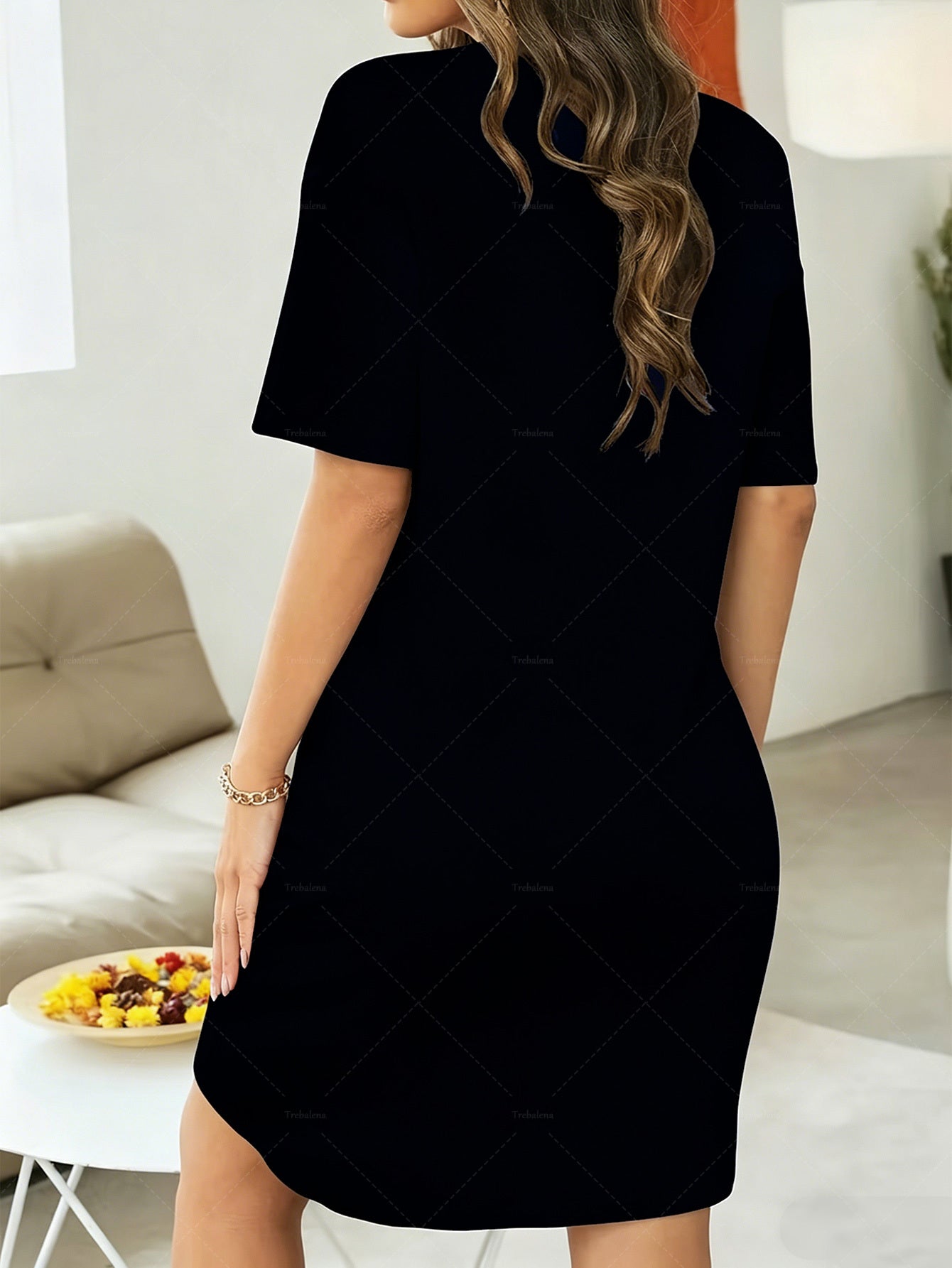 Women's Sleepwear - Soft Comfort – Dark Gray / Black detail view