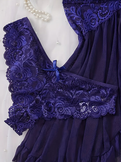 Women's Sleepwear - Soft Comfort – Deep Red / Dark Green detail view