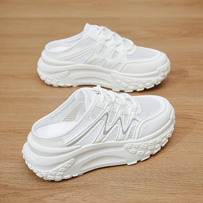 Women's Slippers – Breathable Mesh Lace-Up for Beach & Water – main product image