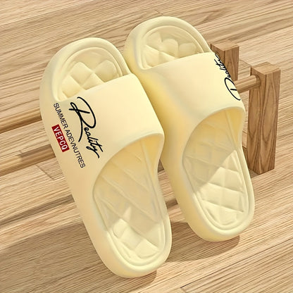 Women's Slippers - Comfort Fit for Everyday Wear – Yellow / Grey – Yellow option – view 3