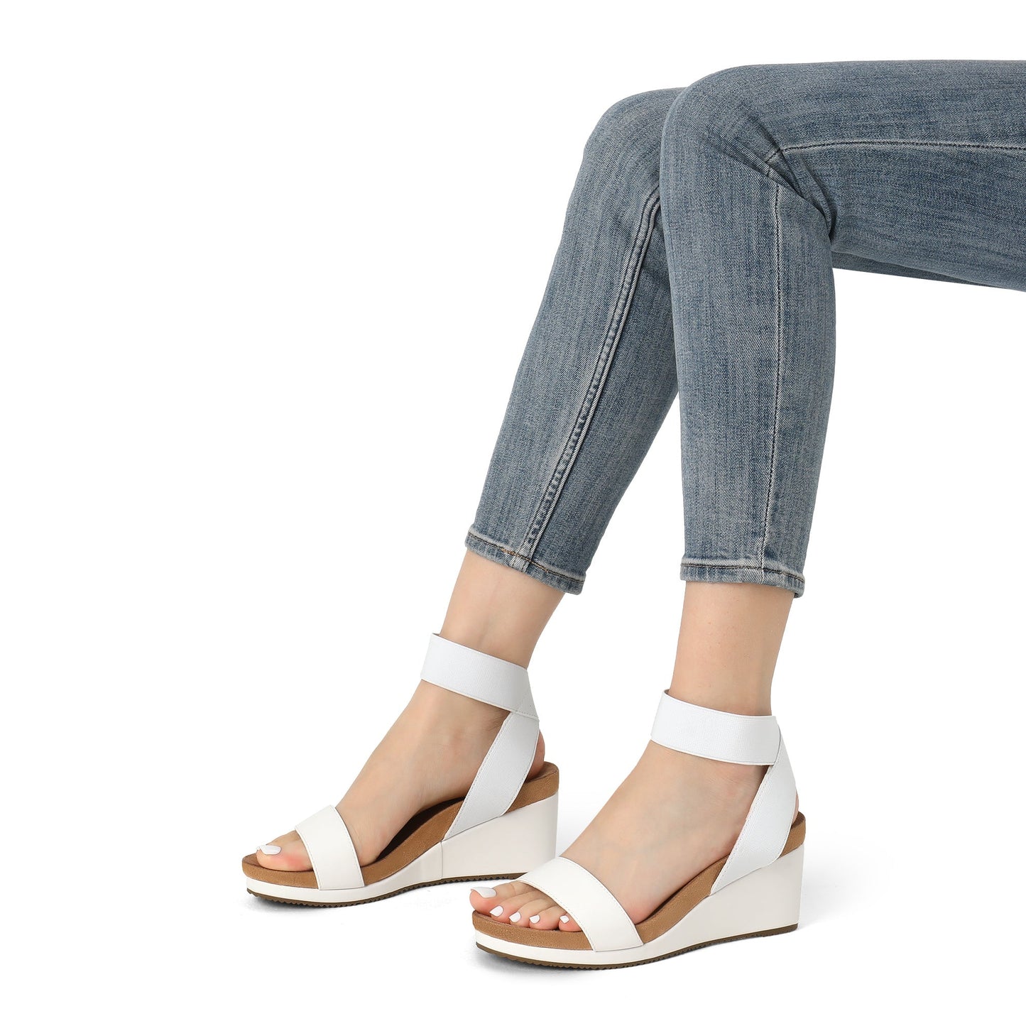 Women's Slippers - Cushioned Comfort Platform Sole for Beach & Water – view 9