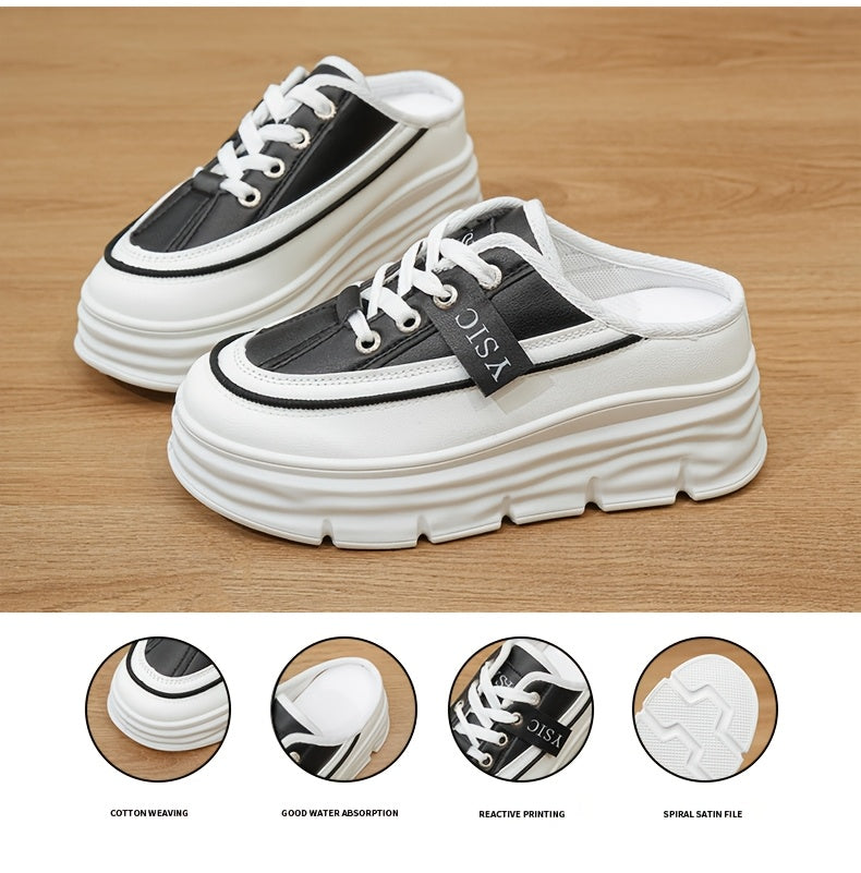 Women's Slippers – Lace-Up for Everyday Wear – White option – view 7