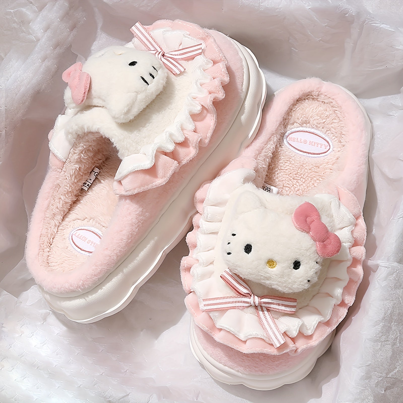 Women's Slippers - Non-Slip Sole Plush Lined for Everyday Wear – Pink – view 7