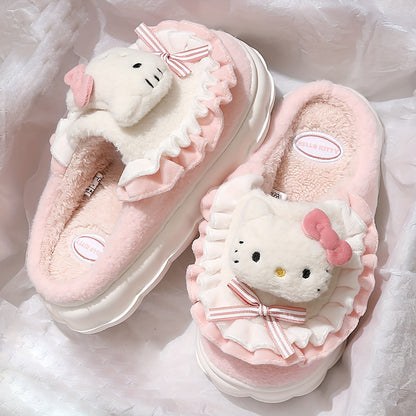 Women's Slippers - Non-Slip Sole Plush Lined for Everyday Wear – Pink – view 7