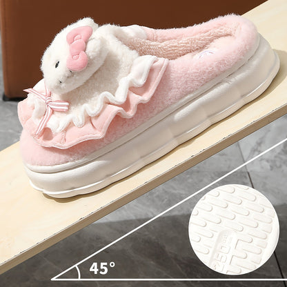Women's Slippers - Non-Slip Sole Plush Lined for Everyday Wear – Pink – view 8